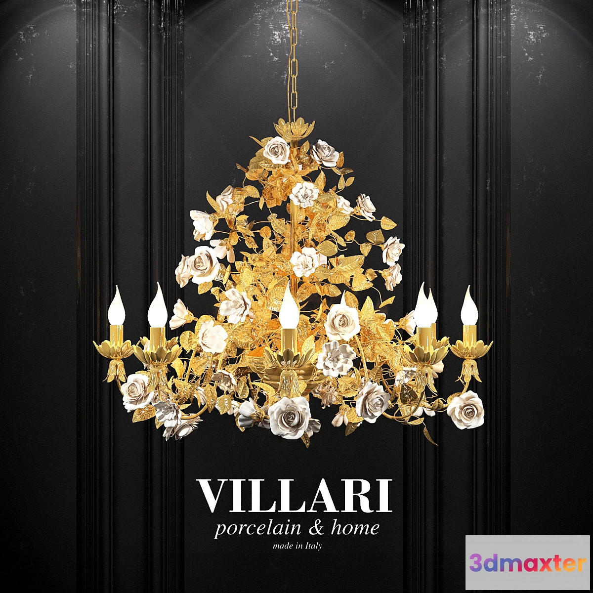638789 - Chandelier Villari ROSES CHANDELIER