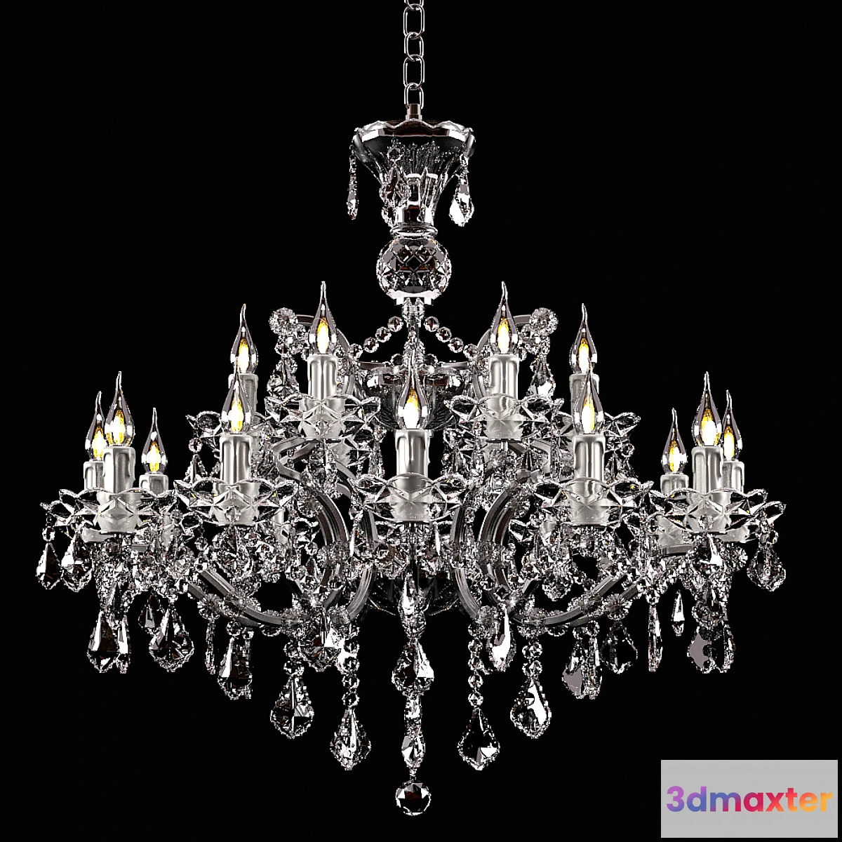 638801 - Timothy Oulton Crystal Chandelier Medium
