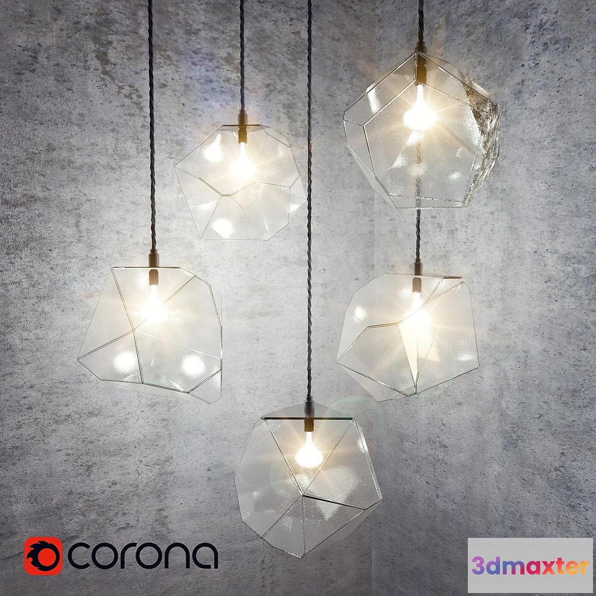 639385 - Crystal Pendant Lights - No.3