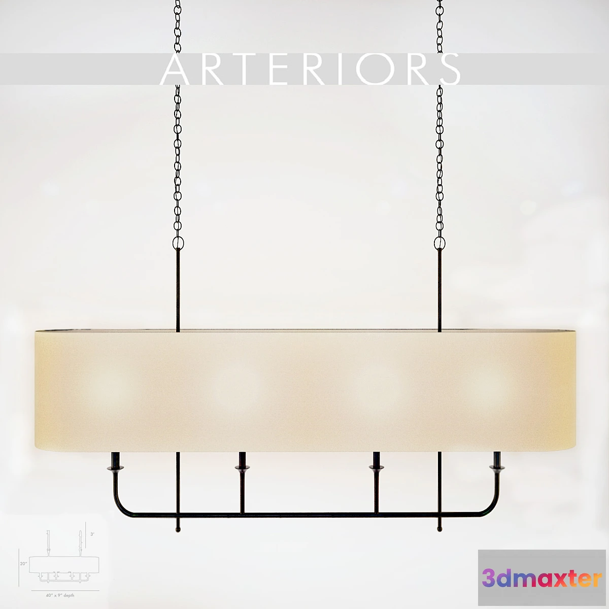 641719 - Chandelier arteriors Beatty Chandelier