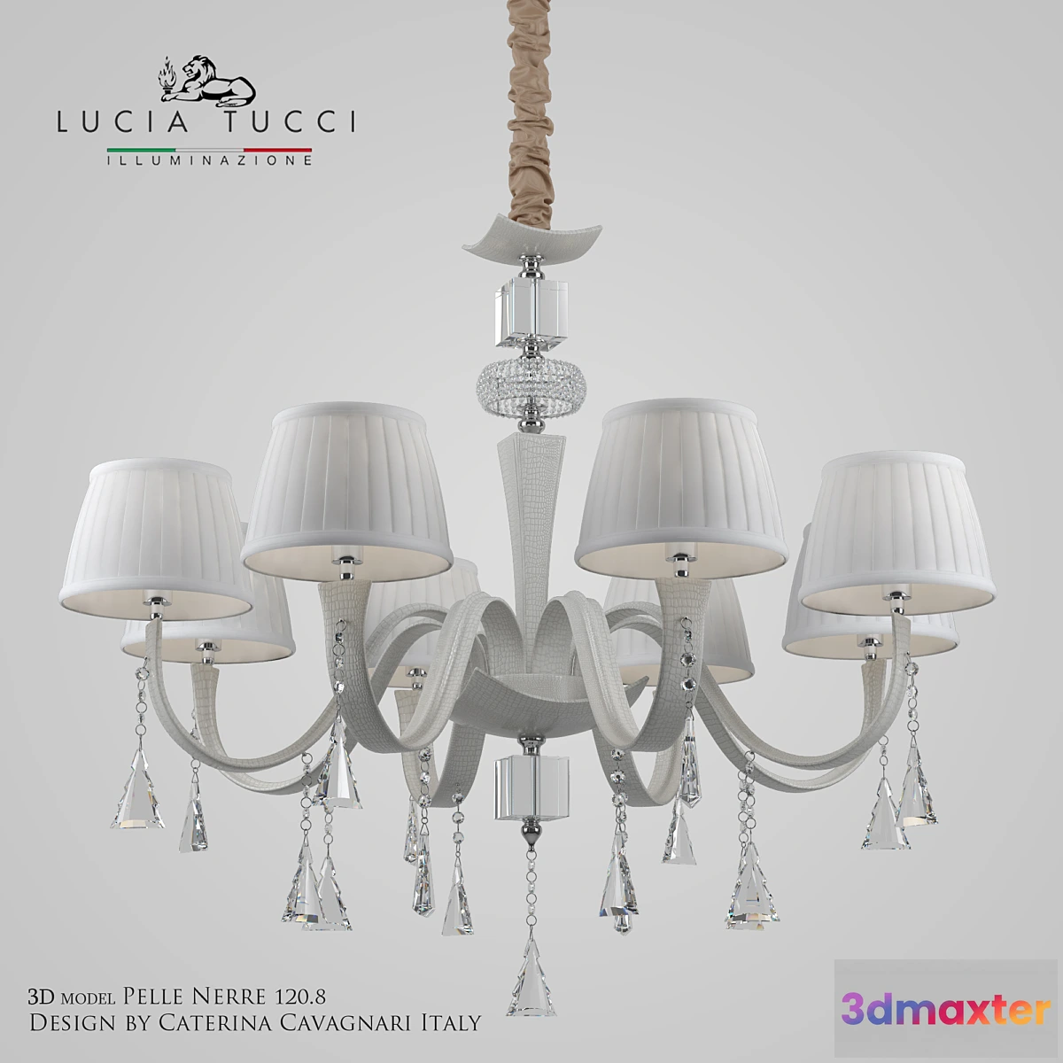 641815 - Chandelier Pelle Bianca 119.8