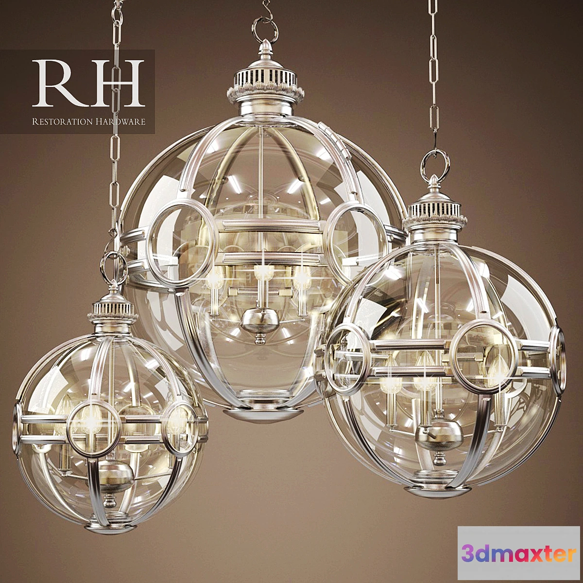 642369 - RH 19TH C. VICTORIAN GLOBE PENDANT