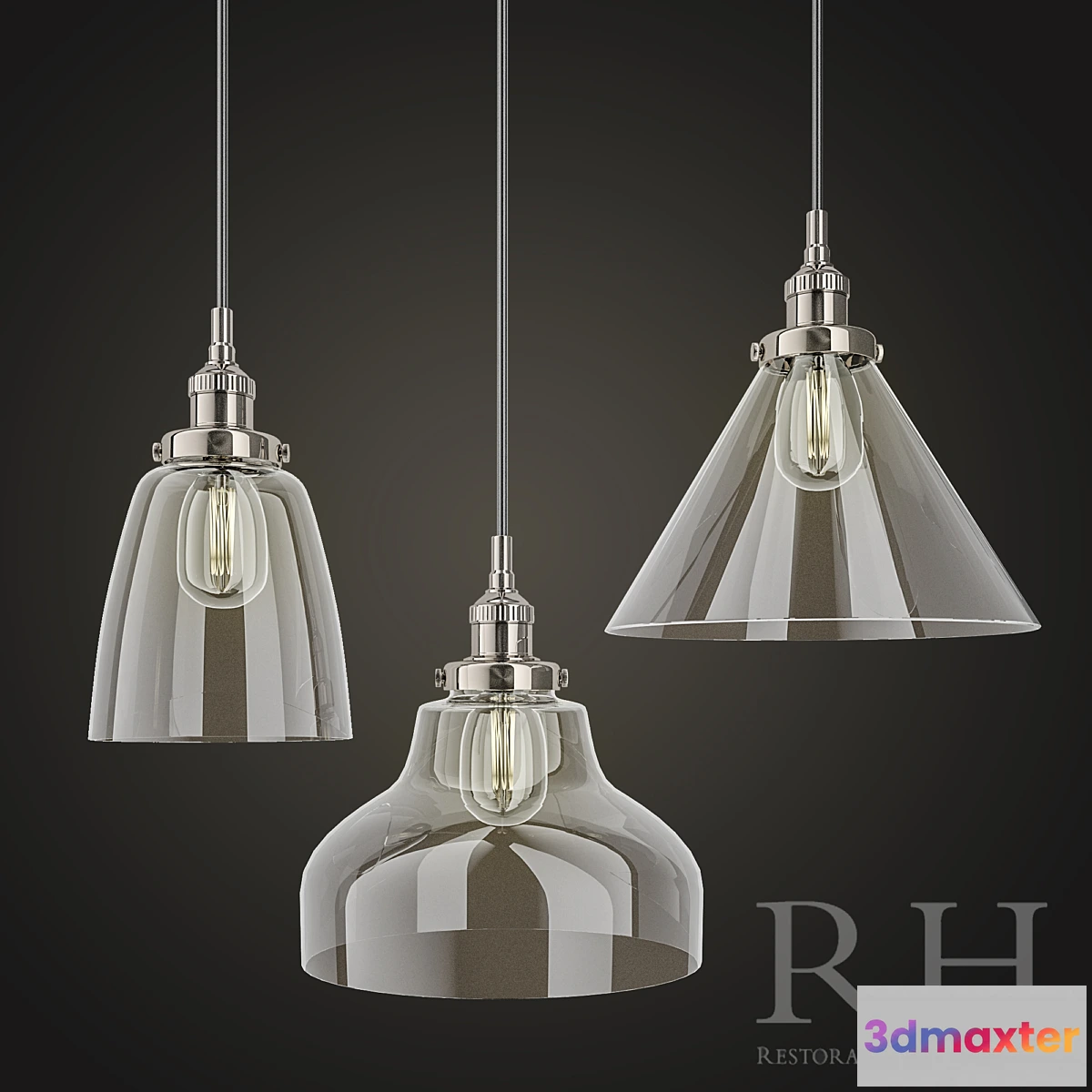 642481 - 20TH C. FACTORY FILAMENT GLASS PENDANT