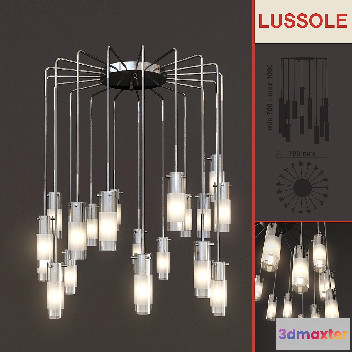 642517 - Chandelier LUSSOLE
