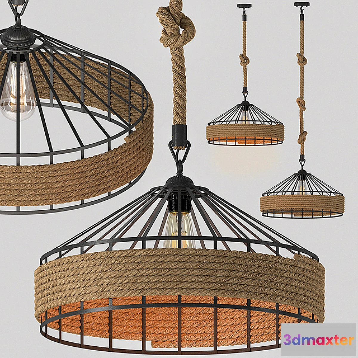 645029 - hanging lamp loft Country - No.2