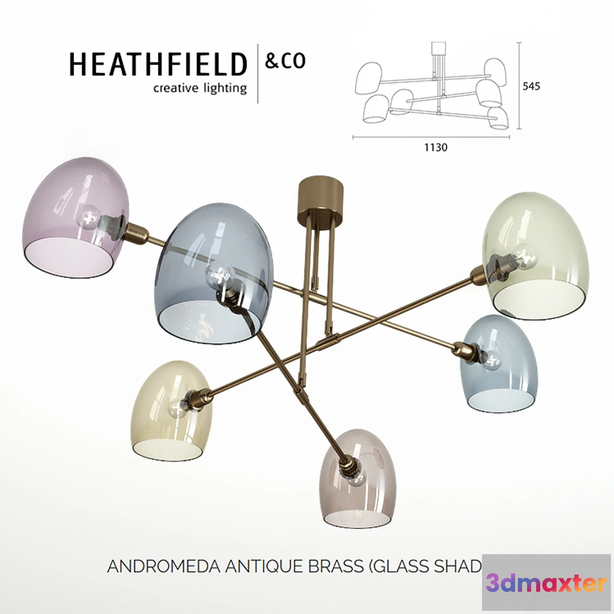 645053 - HEATHFIELD ANDROMEDA ANTIQUE BRASS