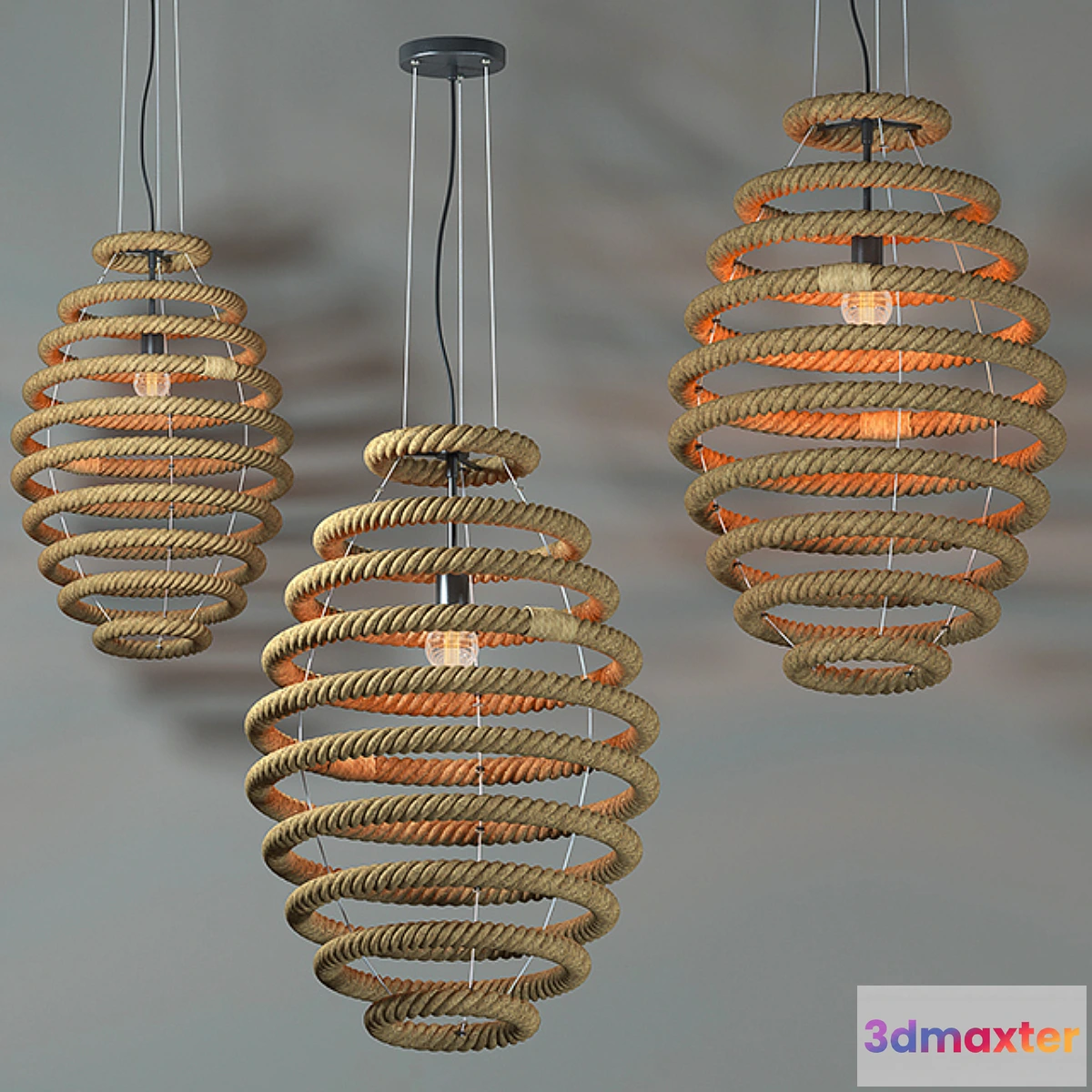 645111 - hanging lamp loft Country - No.3