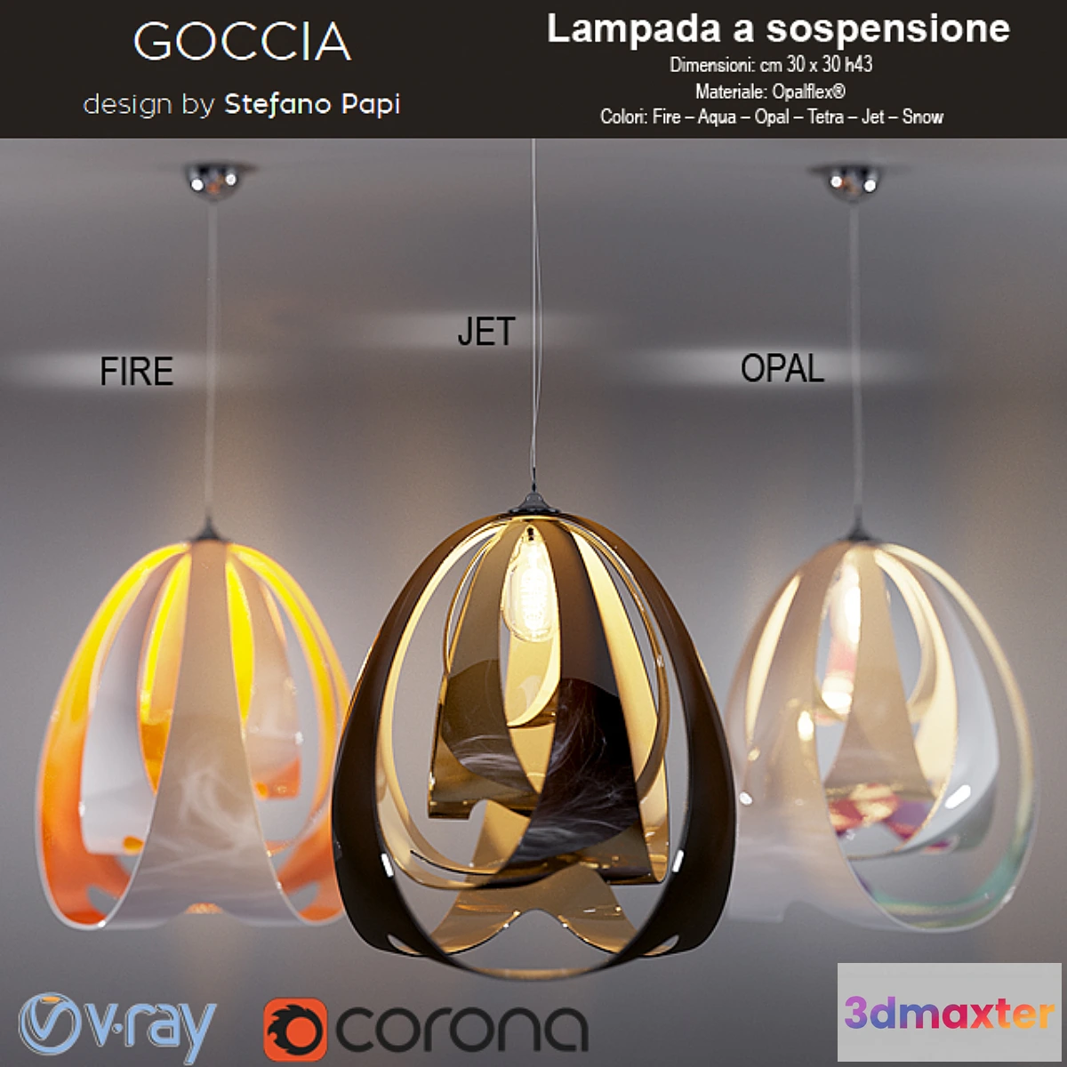 645135 - GOCCIA Lampada a sospensione