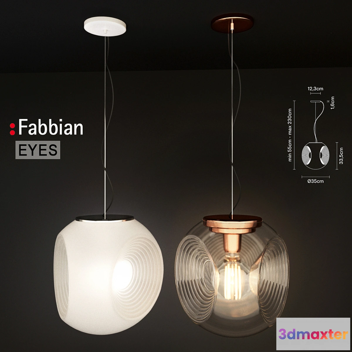 645151 - Fabbian Eyes Hanging Lamp