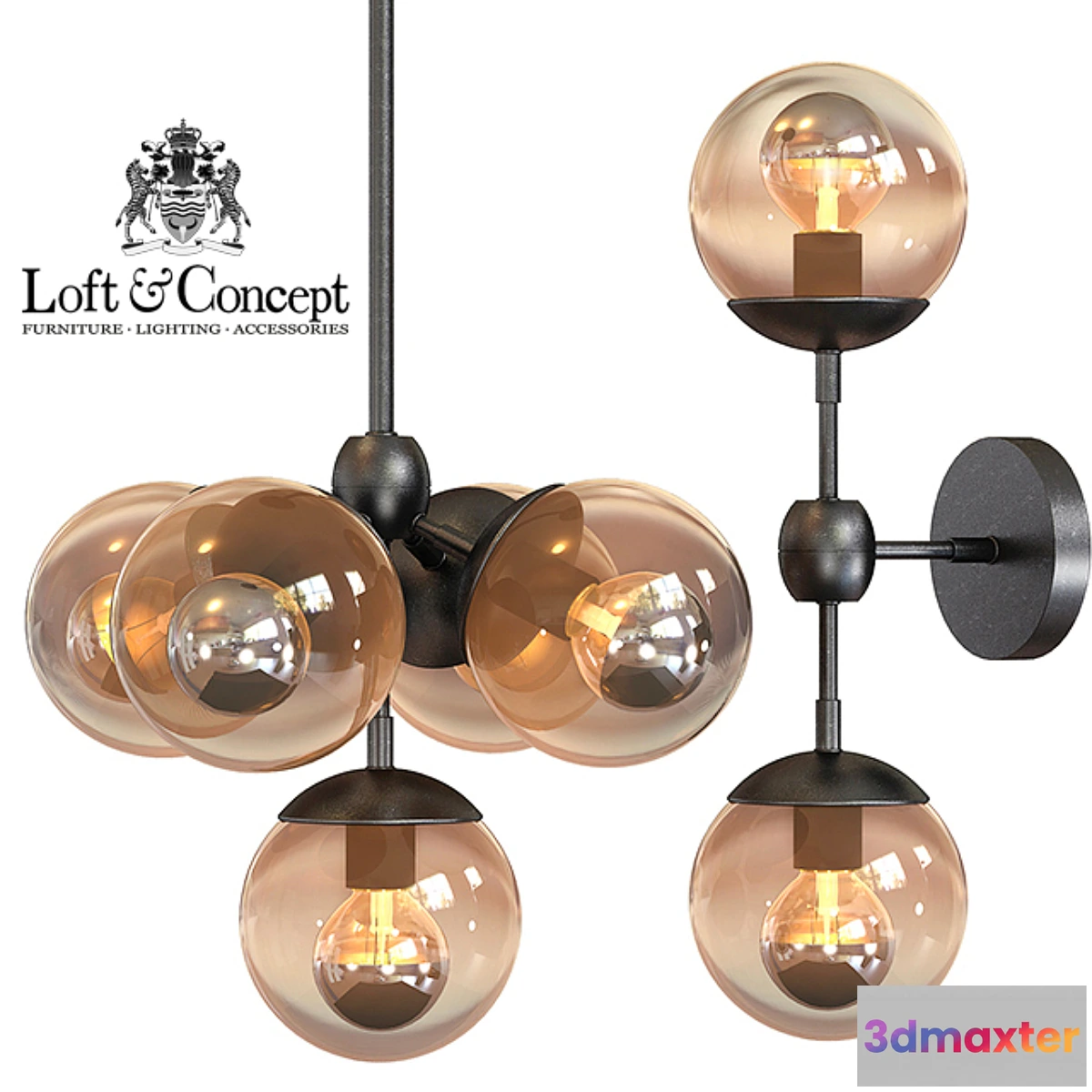 646439 - Chandelier Modo Chandelier 5 Globes