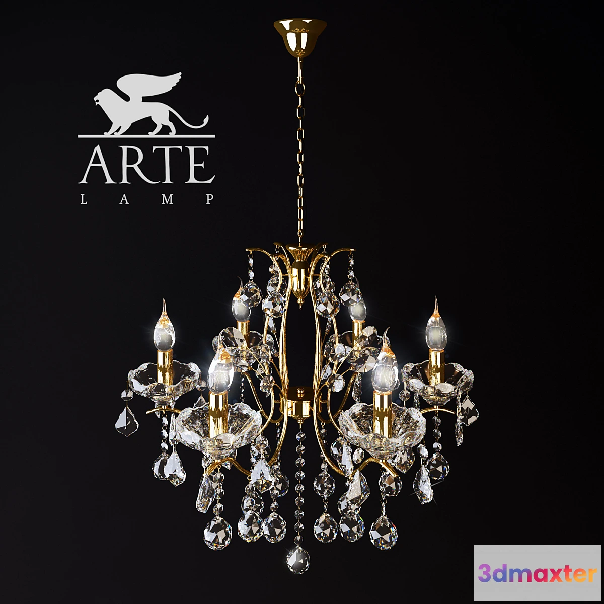 647755 - Pendant Chandelier Renaissance A8259LM-6GO