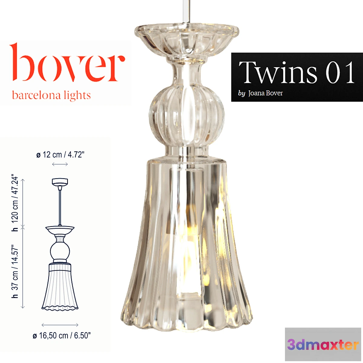 652165 - Hanging lamp Bover Twins 01
