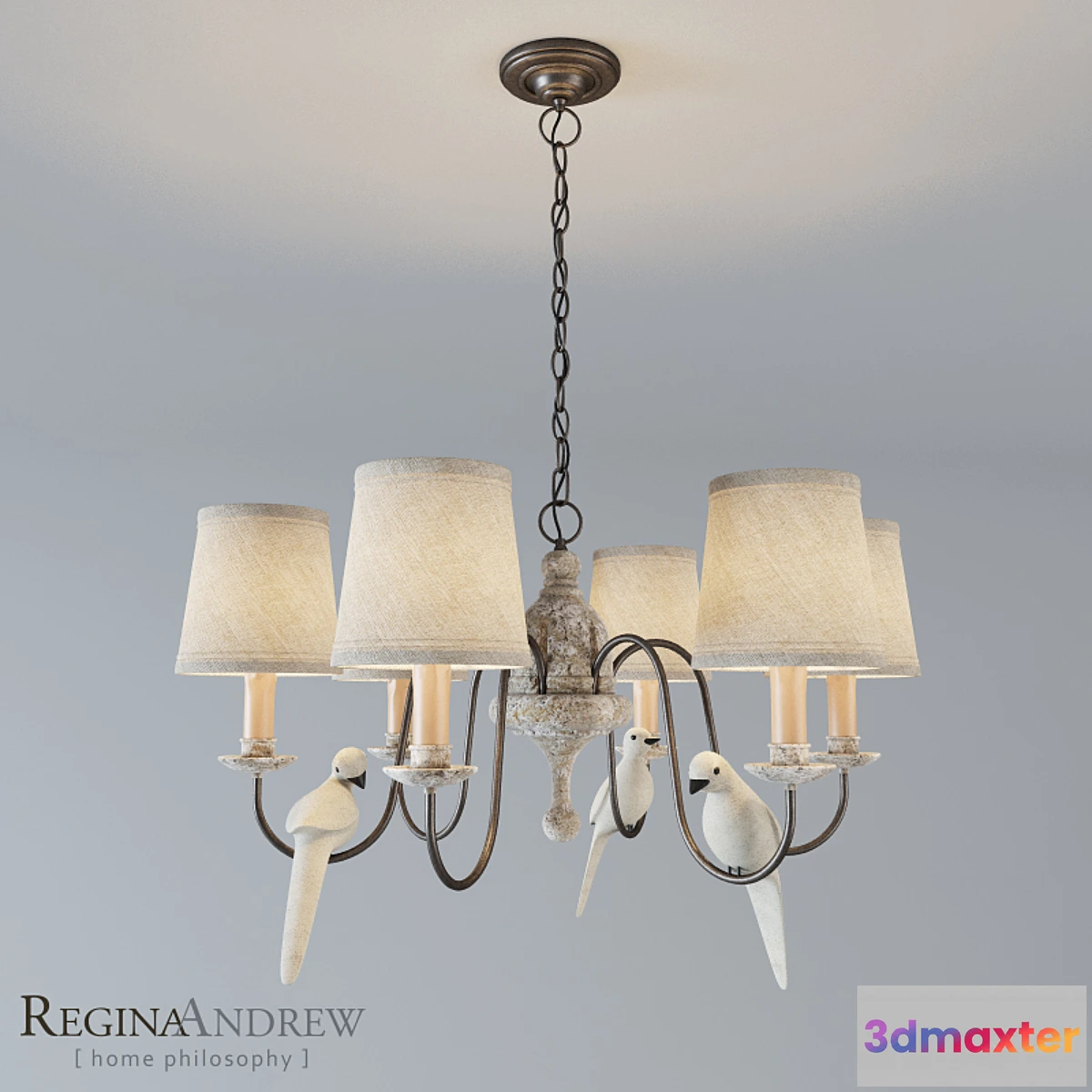 652257 - Chandelier - Regina Andrew - Antique Rusted