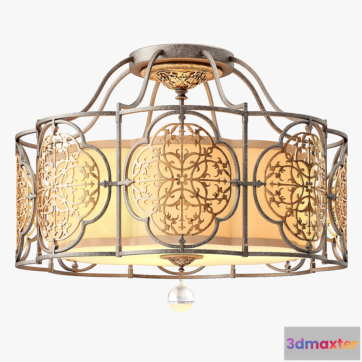 652287 - Murray Feiss Marcella 3 Light Indoor Semi Flush Mount