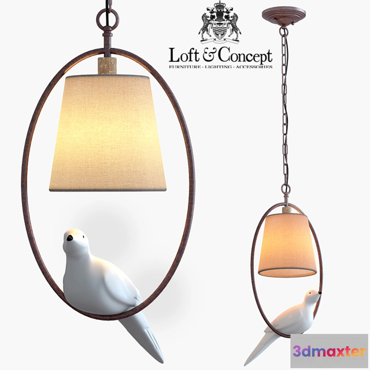 652313 - Suspension Norman Bird Chandelier One