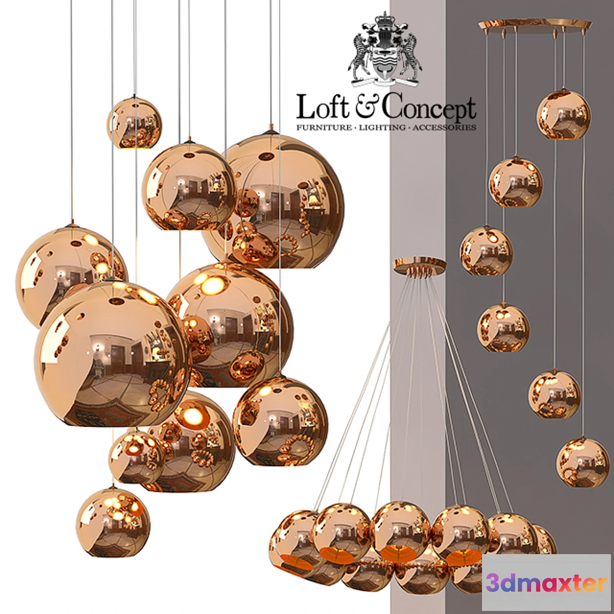 652795 - Copper Shade Chandelier