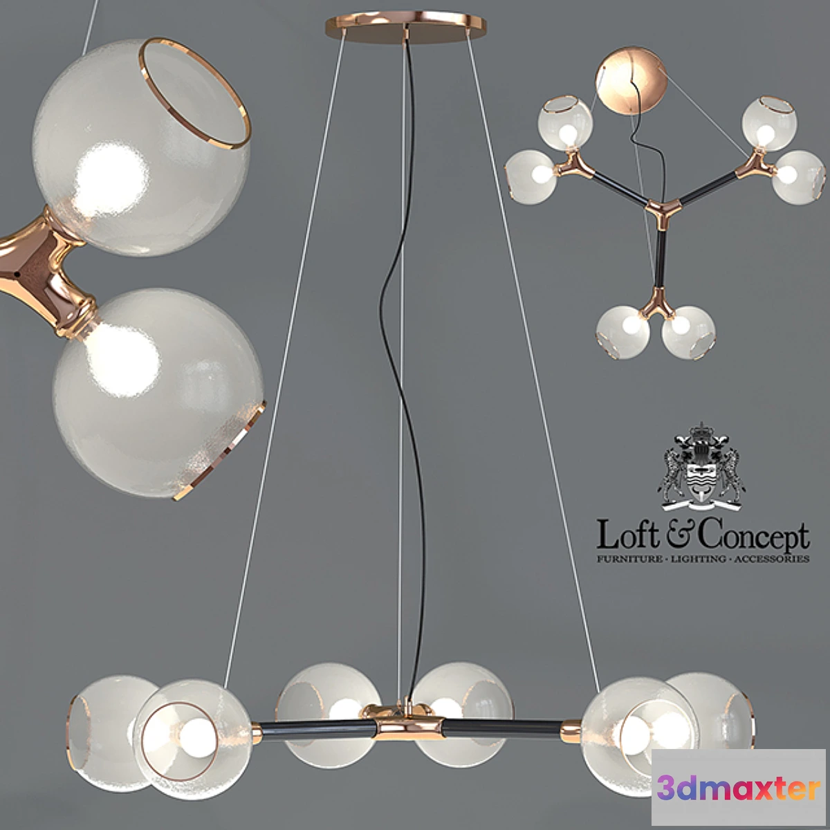 652847 - Chandelier Horus Suspension Light 6