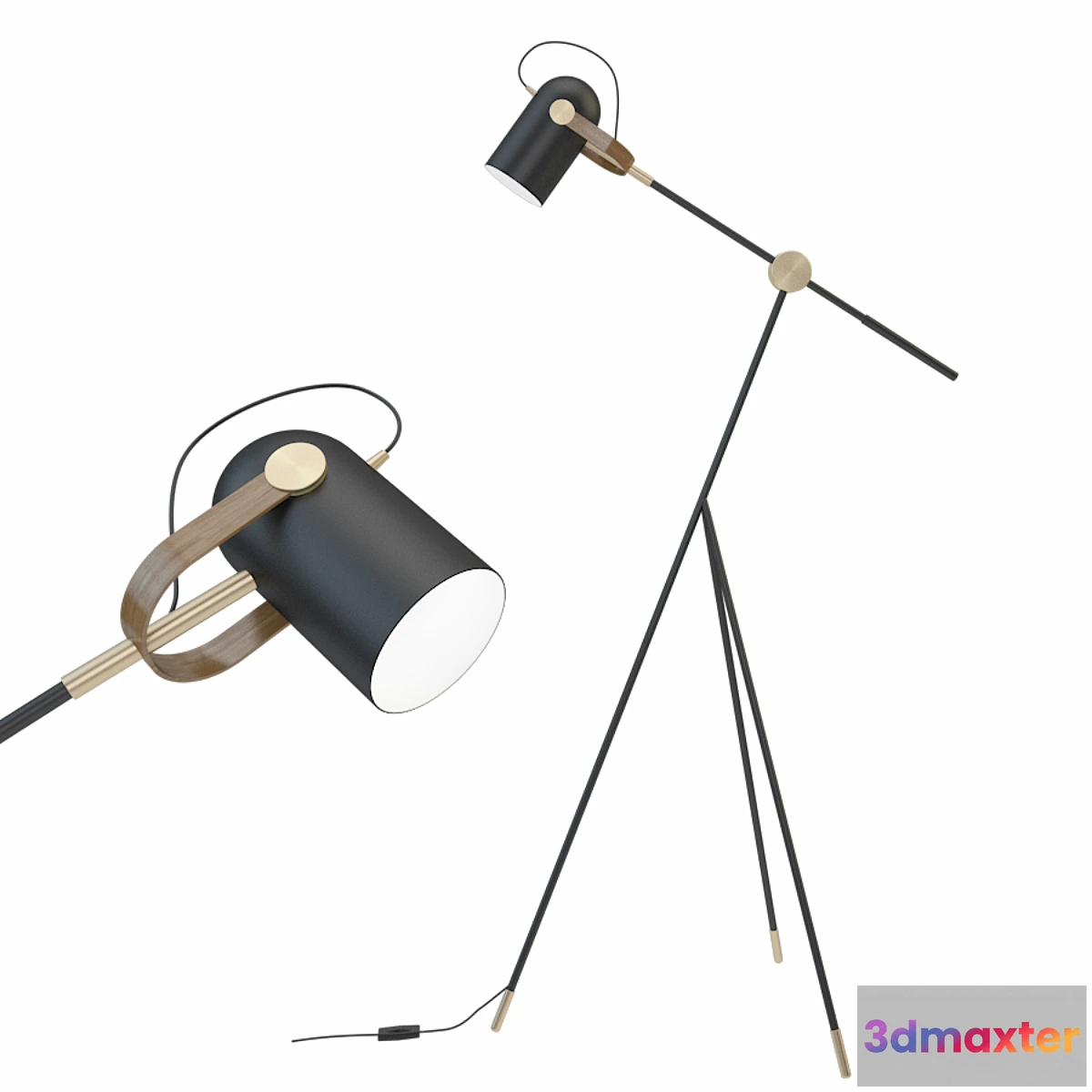 655655 - Carronade 360S floor lamp black