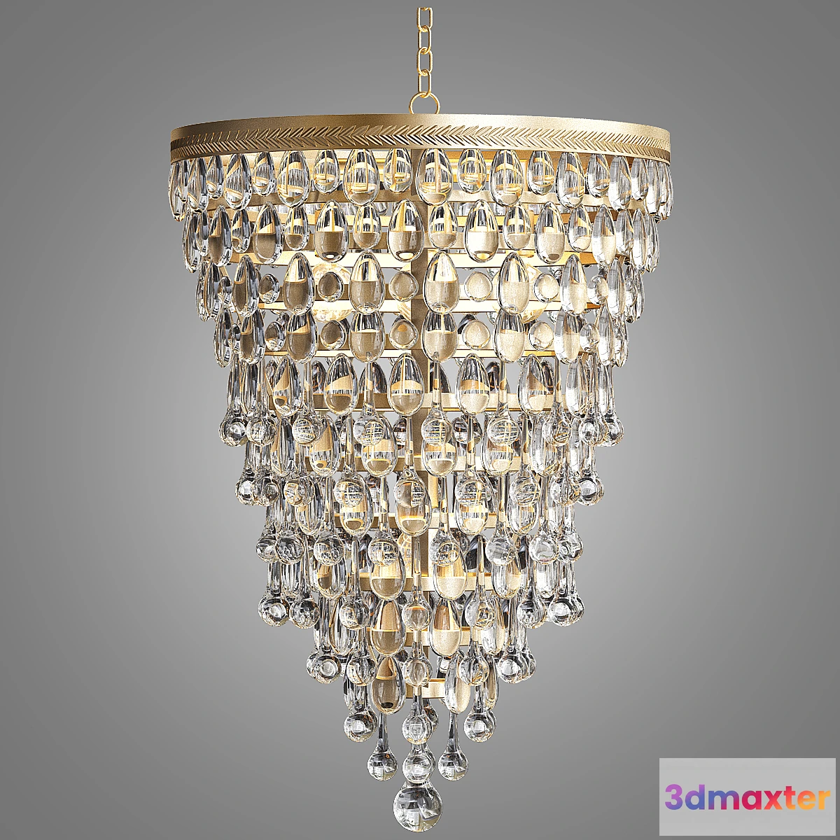 657321 - Clarissa Glass Drop Pendant - No.2