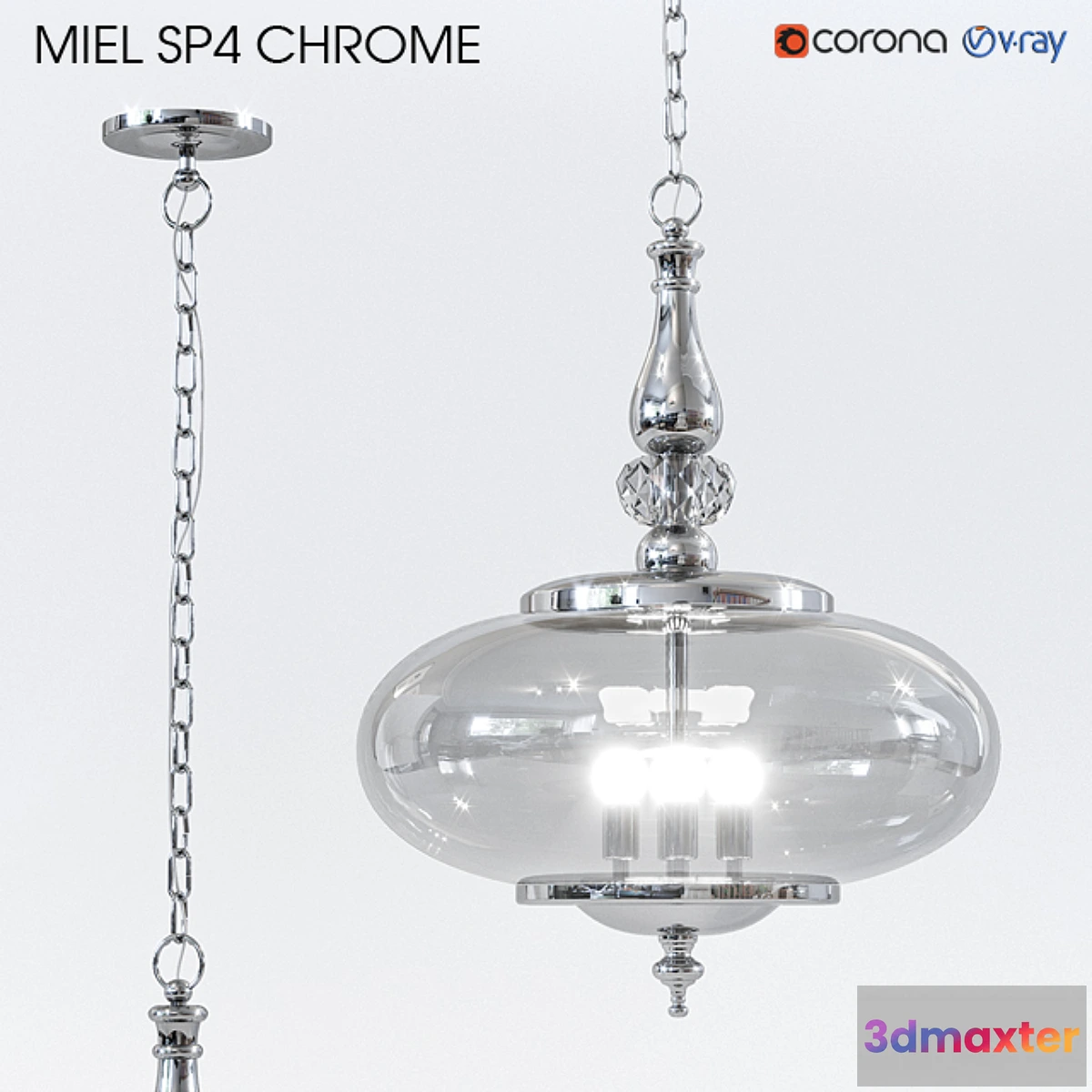 657325 - Crystal lux MIEL SP4 CHROME