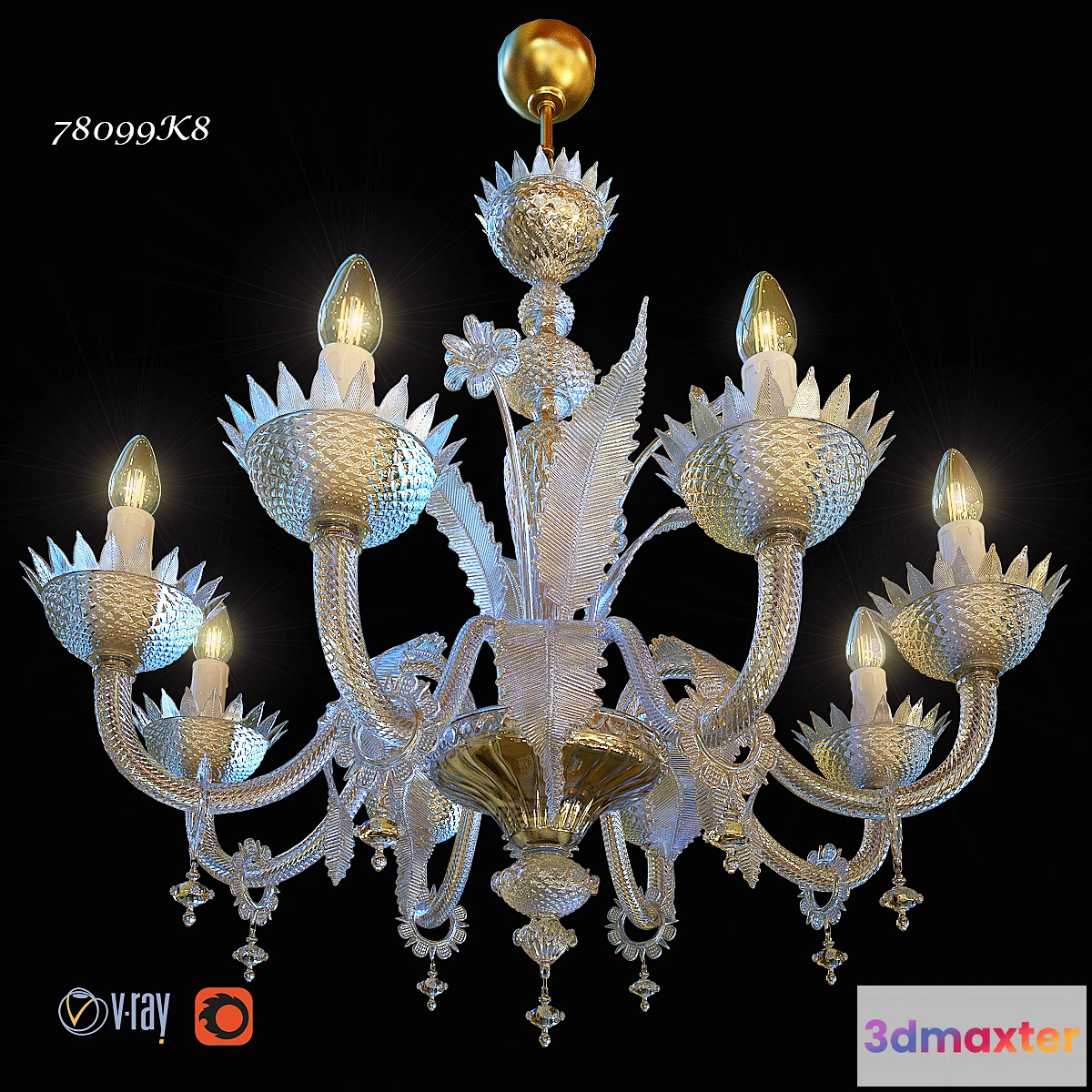 657343 - chandelier DeMajo 8099K8