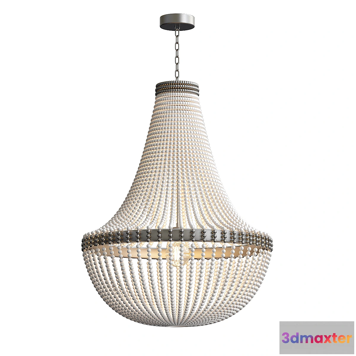 657355 - Clay Bead Empire Chandelier - Gray RH - No.2