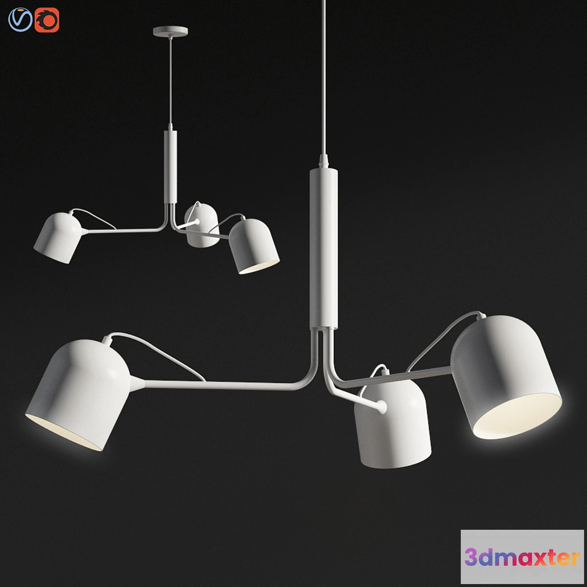 657481 - Liang Pendant lamp metal white
