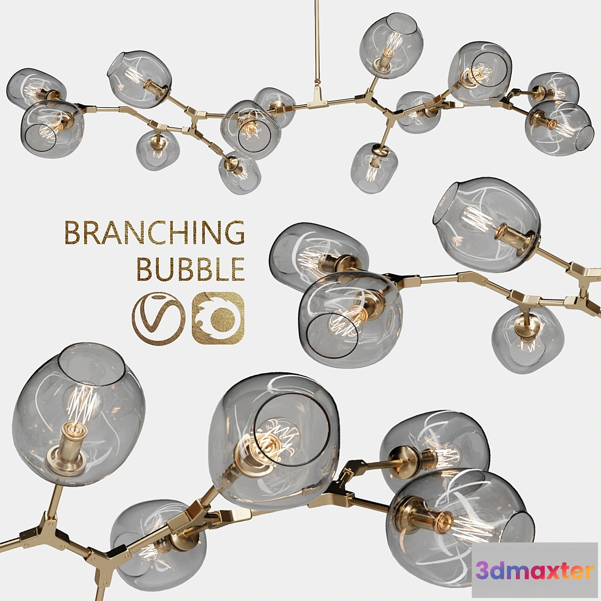657637 - Branching bubble 13 lamps - No.2