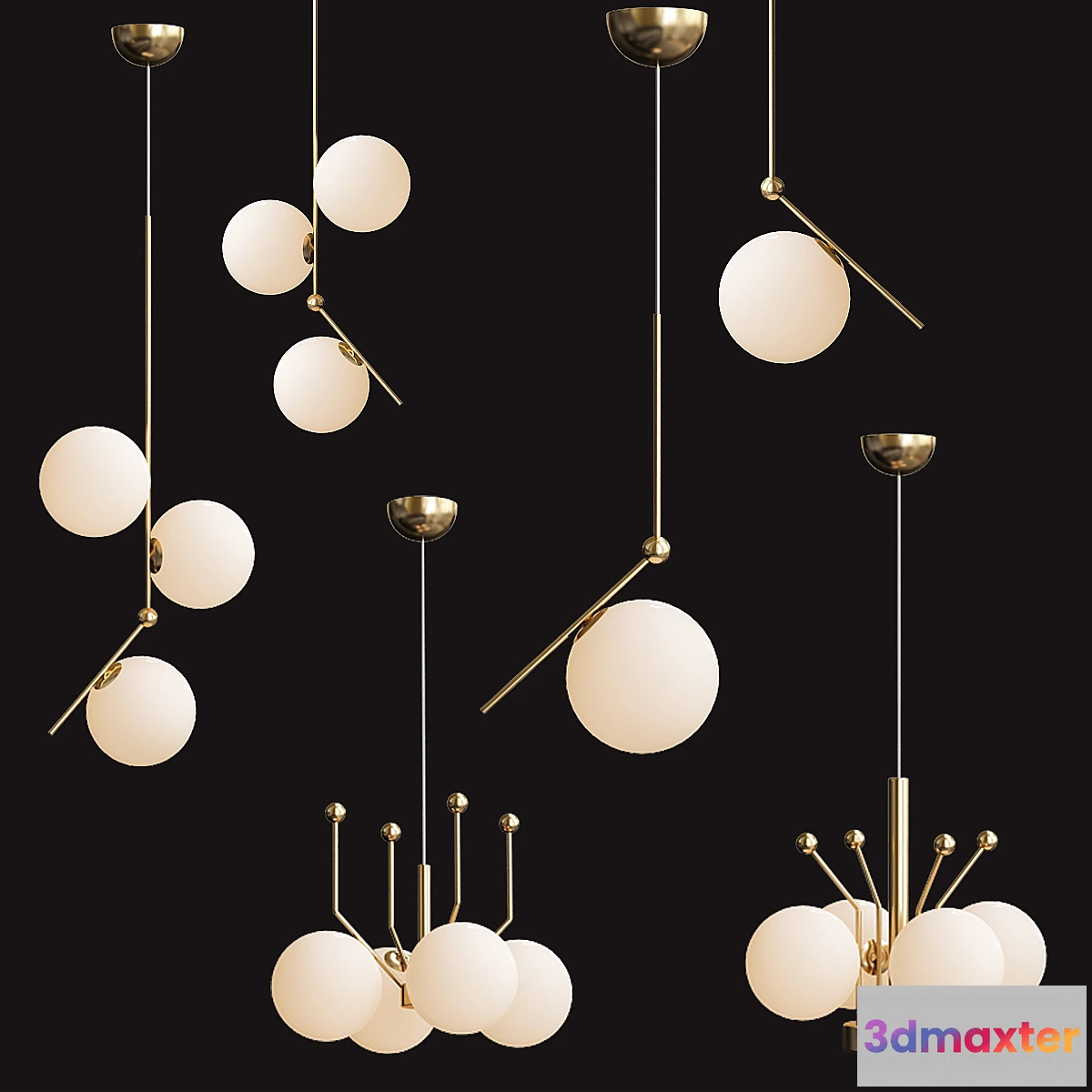 657677 - Flos IC Lights set gold lamp
