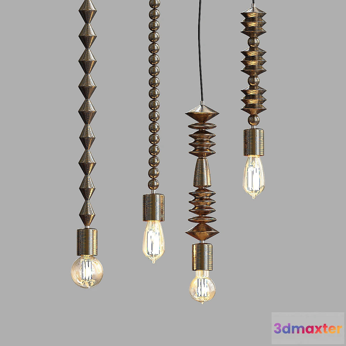 657687 - Bright Beads Wooden Lamps by Marz Designs