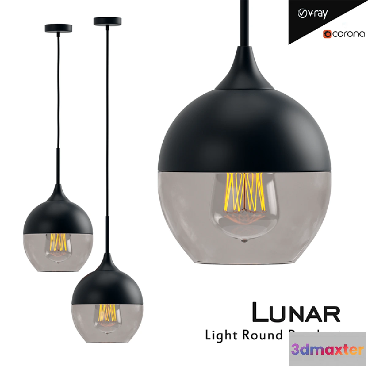 657737 - Lunar Light Round Pendant