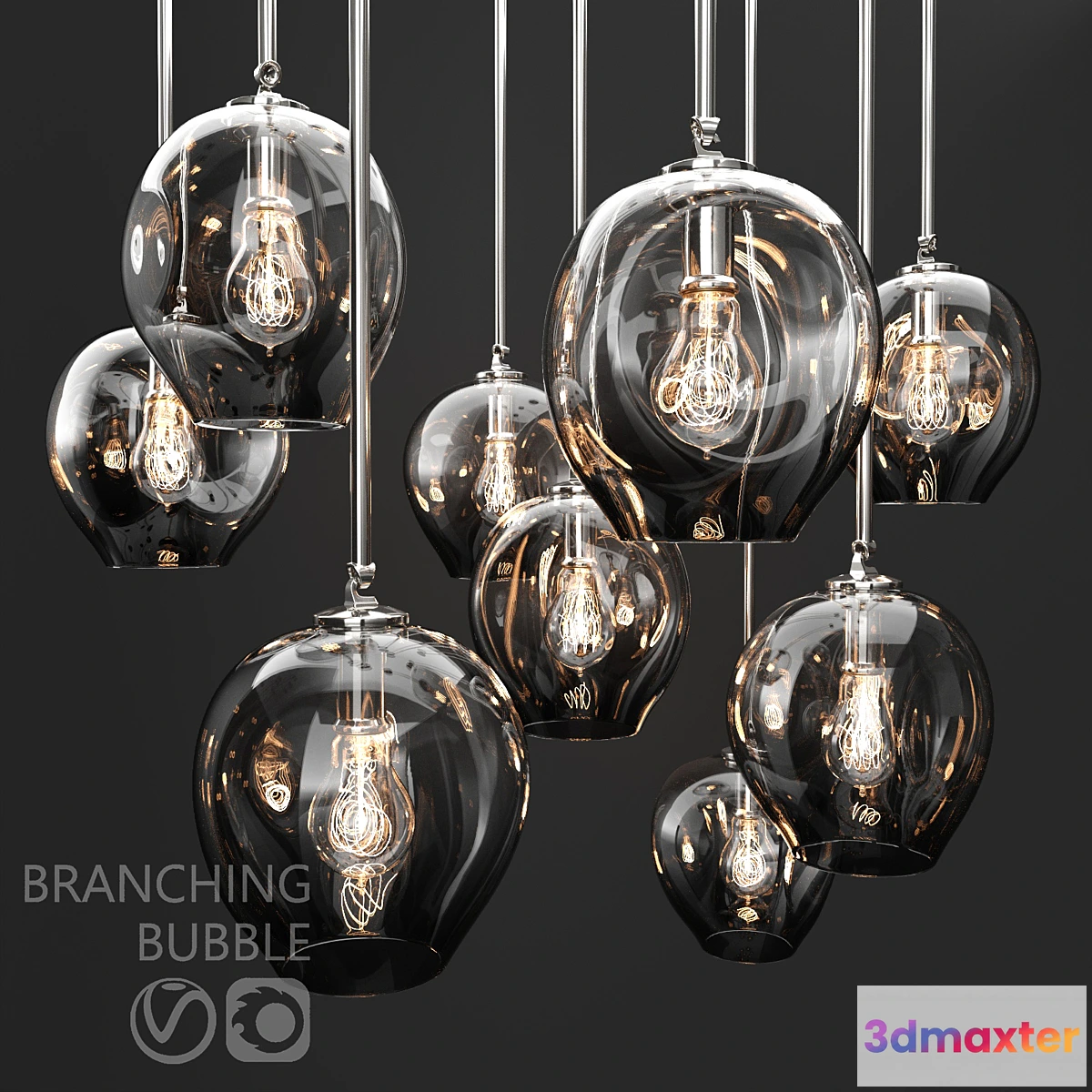 657751 - Branching bubble 1 lamp - No.2