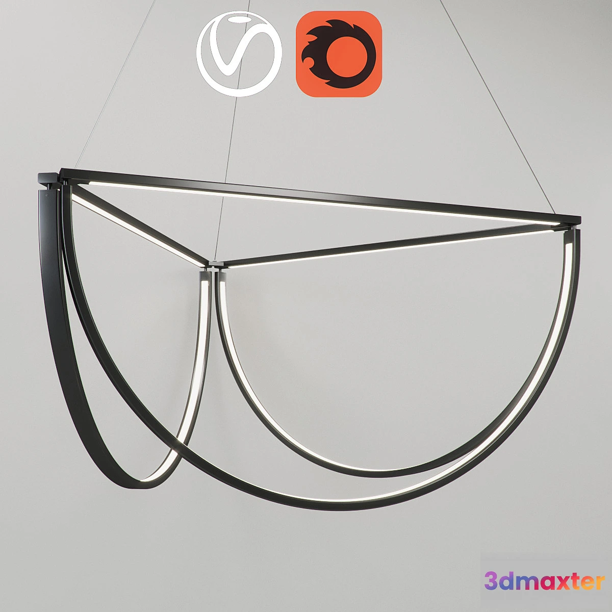 657845 - Chandelier AlexAllen Studio Chord Cluster 48 “