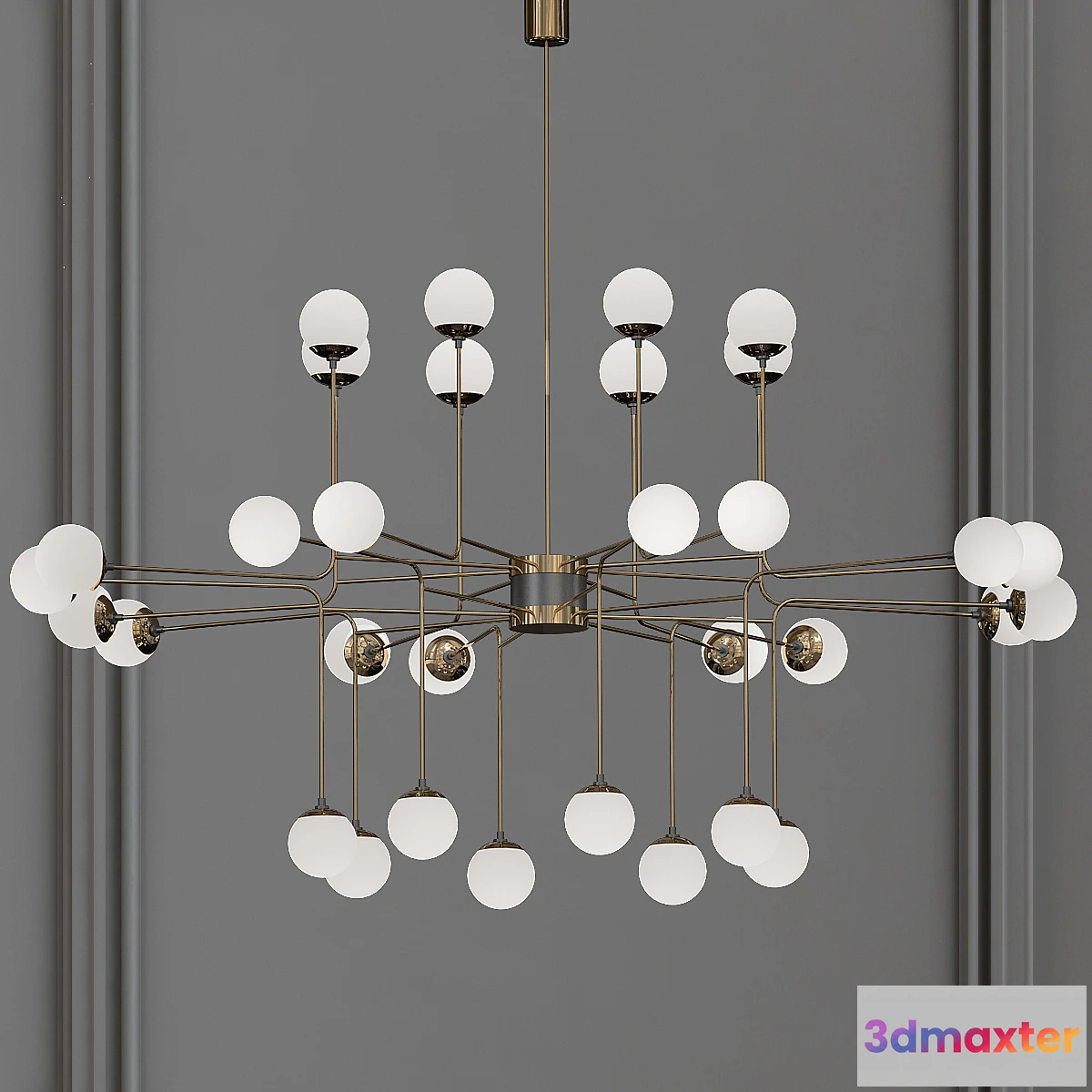 657851 - Roll & Hill Modo 10 Globe Chandelier