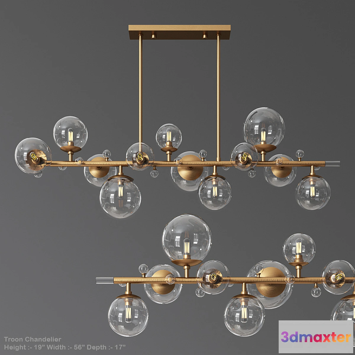 659145 - Troon Chandelier - Arteriors