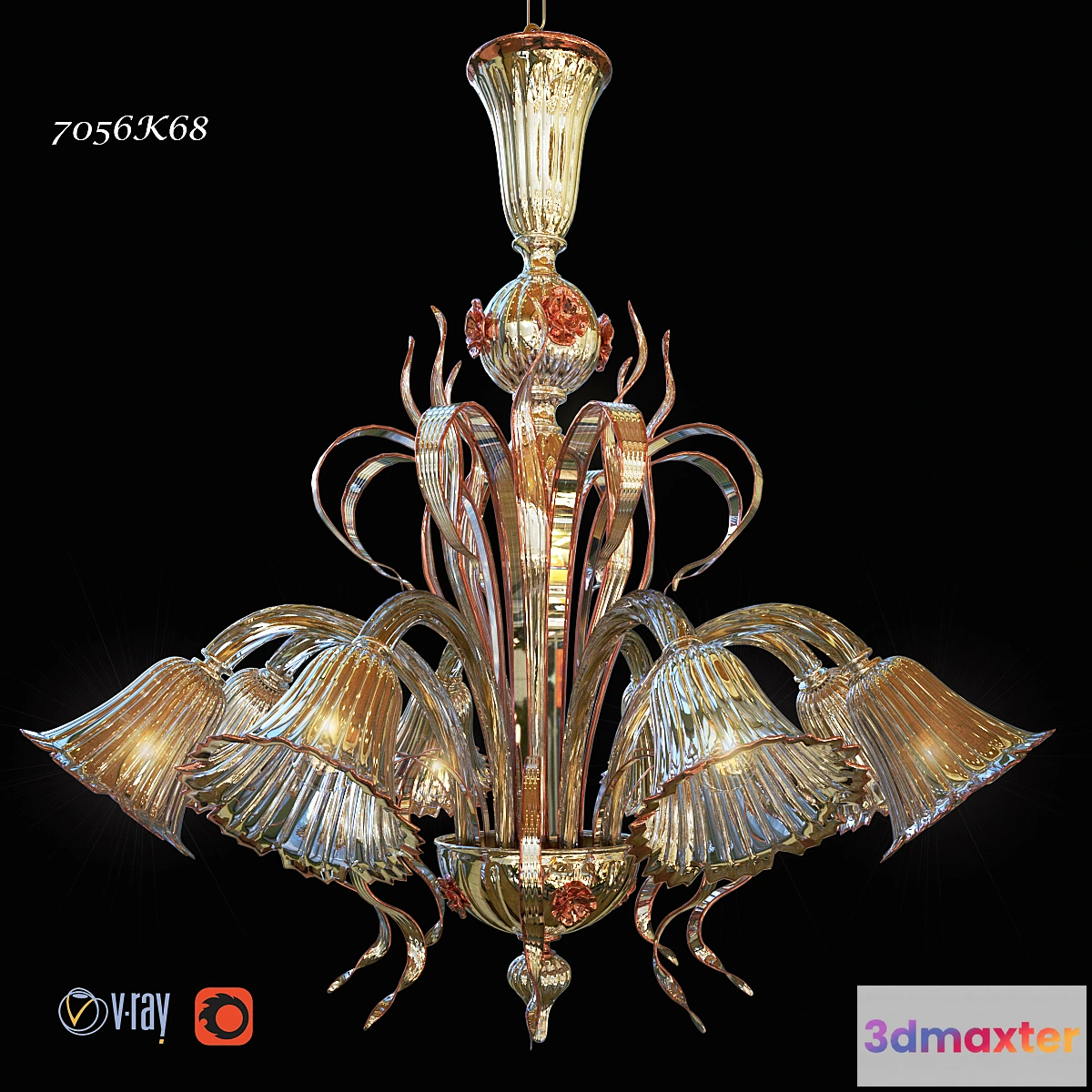 659817 - chandelier DeMajo 7056K8