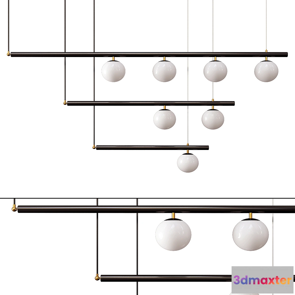 659999 - Satellite Pendant Light - Black