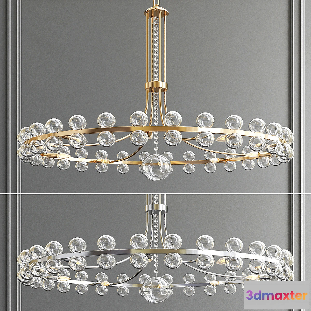 660065 - Crystorama Clover Chandelier
