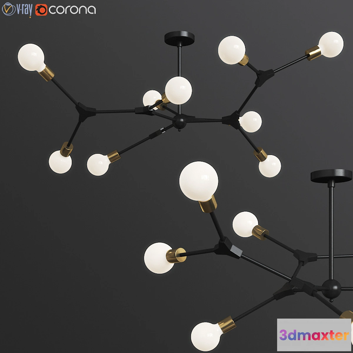 660111 - DNA Spiral structure Ceiling Light