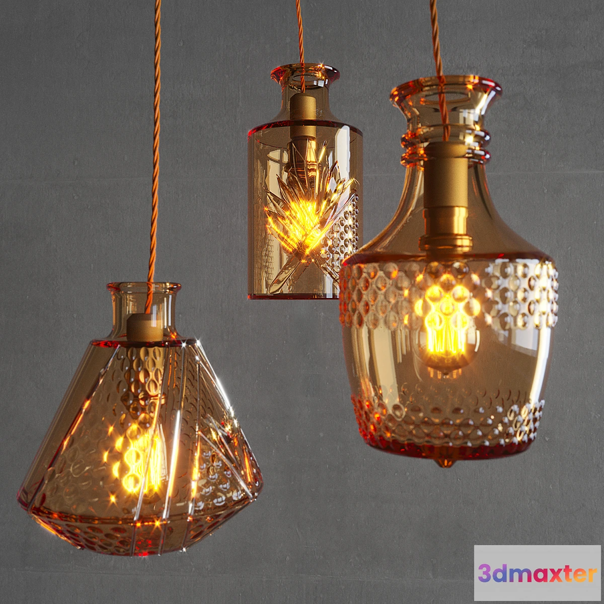 665453 - Restaurant Bar creative fashion bottle chandelier