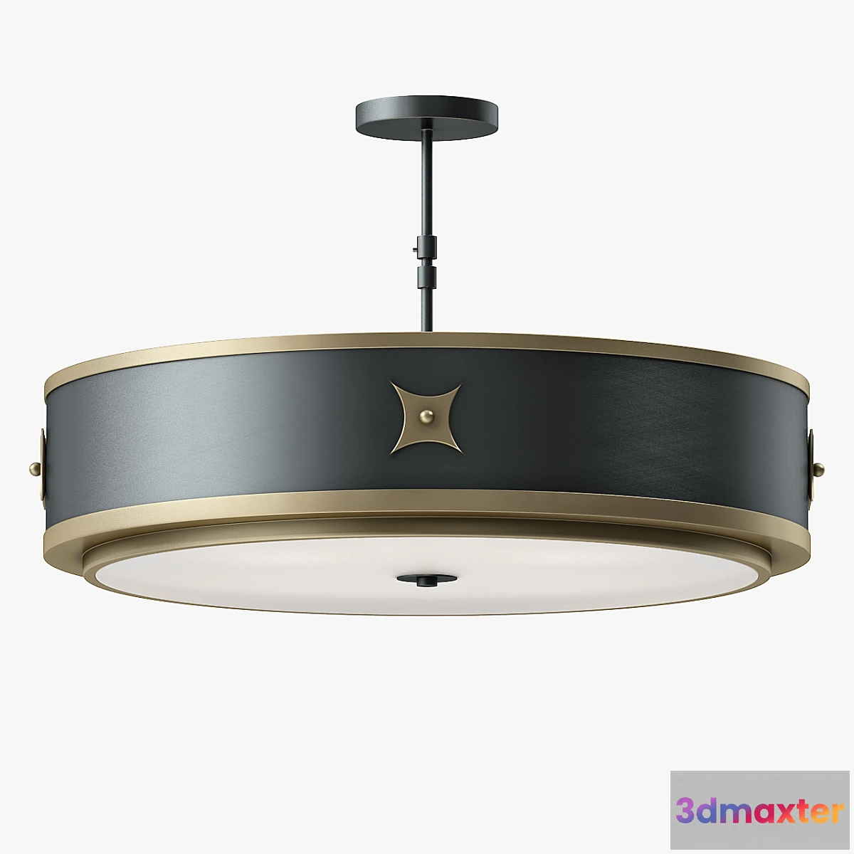 666387 - Currey and Company Huntsman Semi - Flush Mount