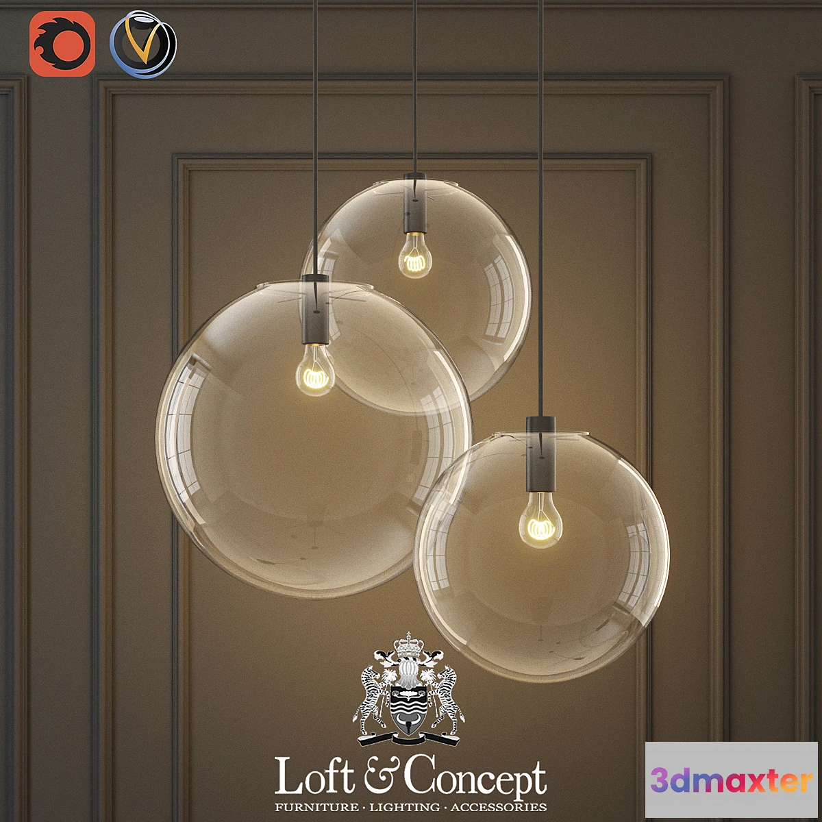 666425 - Hanging lamp glass ball ceiling lights - No.2