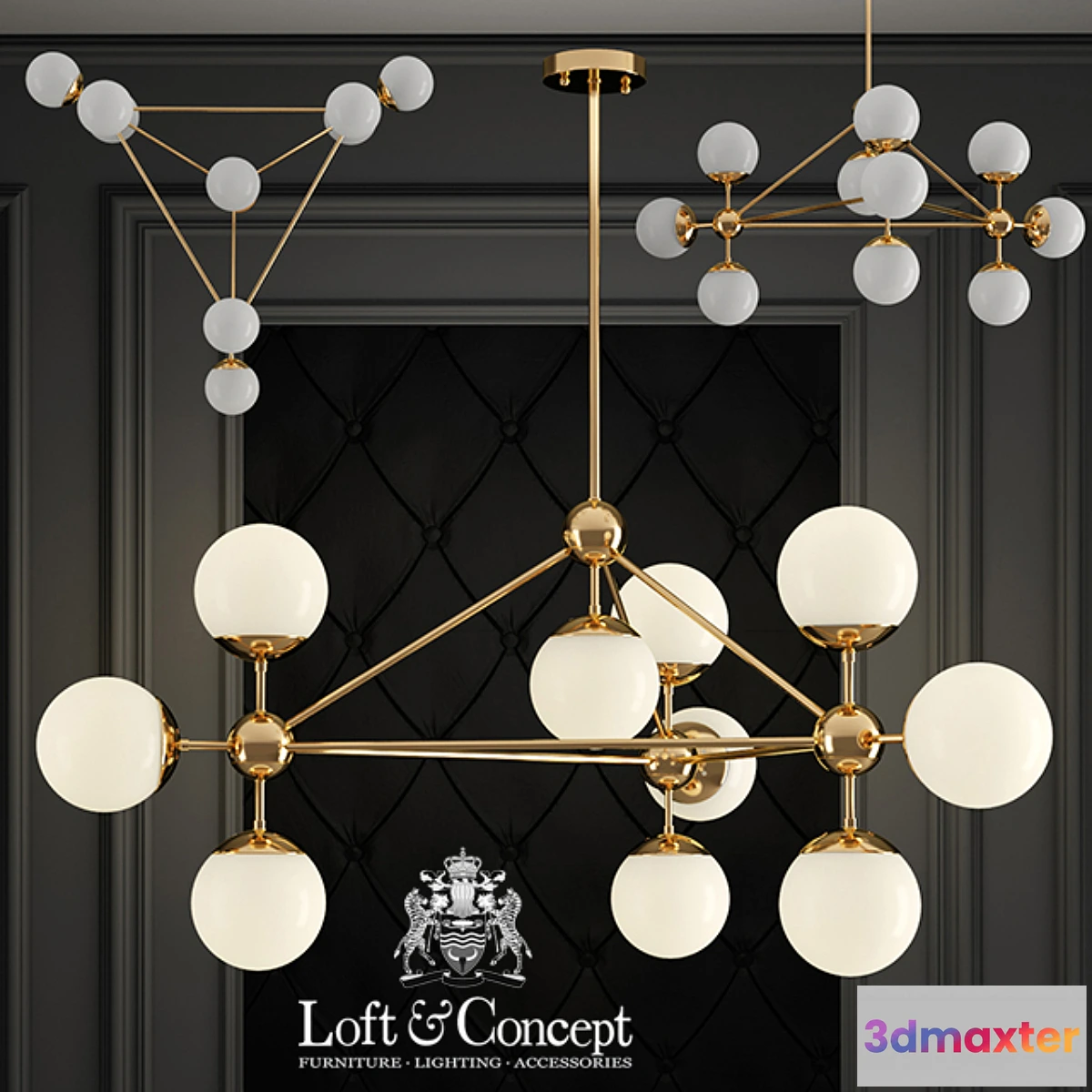 666451 - Modo Chandelier Gold Chandelier 10 - No.2
