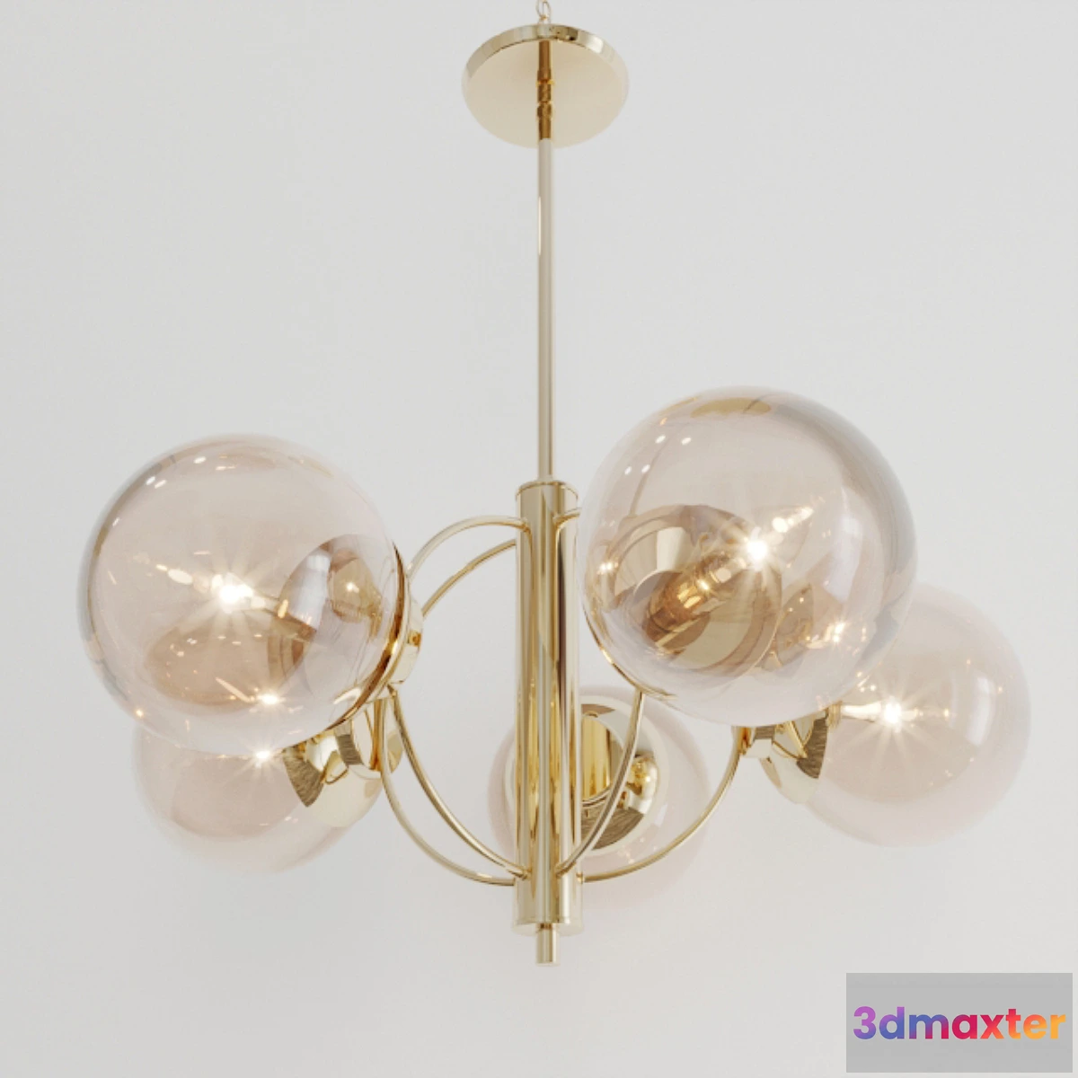 666495 - Italian Five Globe Chandelier