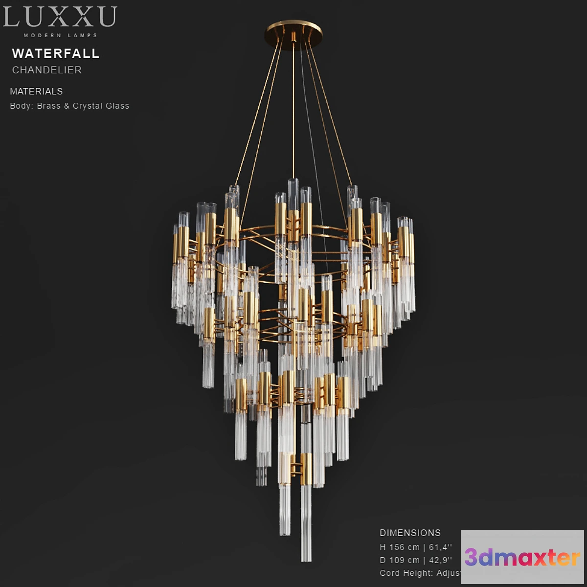 669359 - LUXXY Waterfall Chandelier