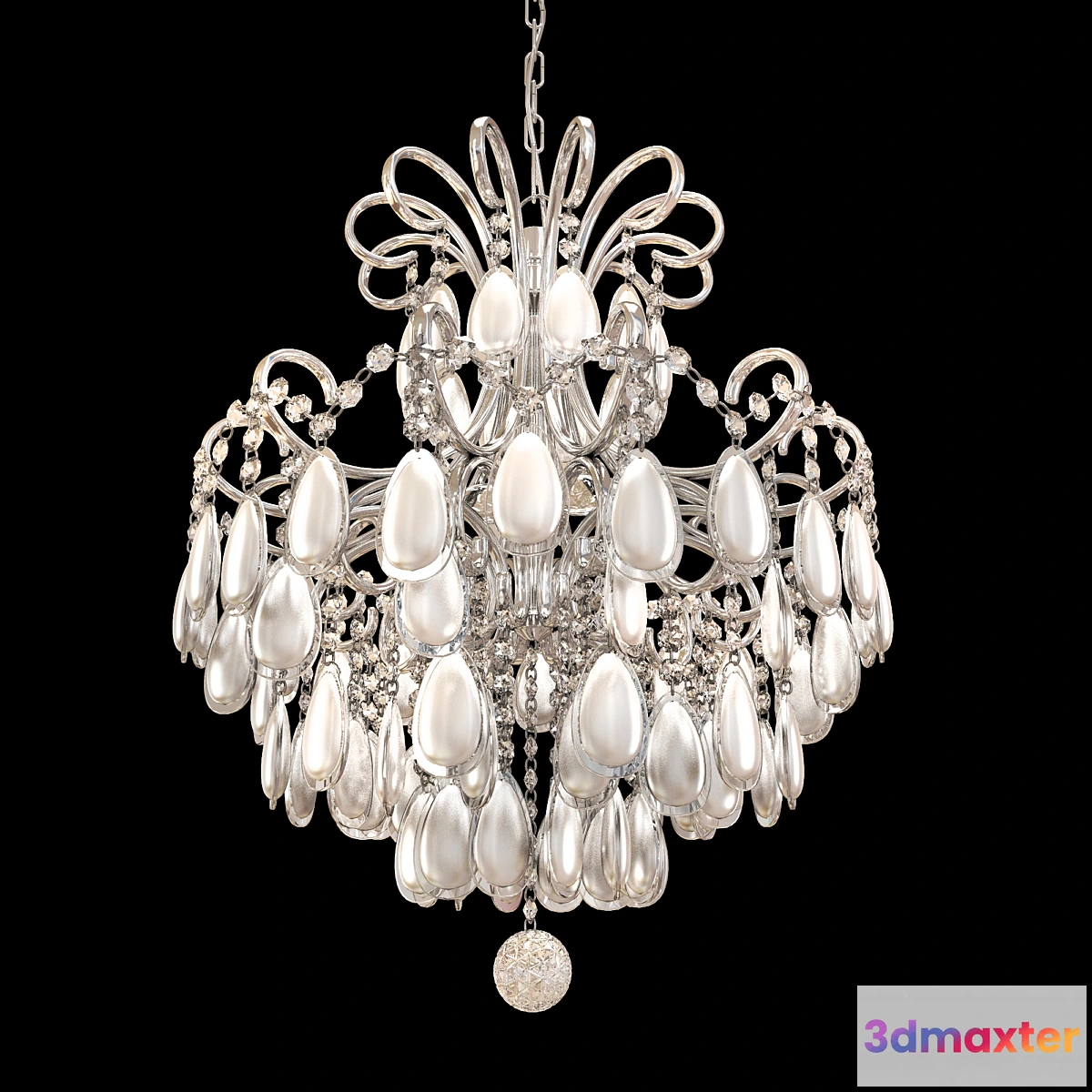 669391 - Chandelier Crystal Lux Sevilia SP4 Silver