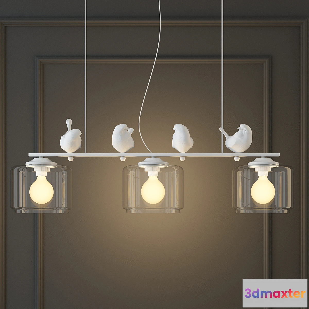 670041 - Hanging lamp provence bird pendant line 3