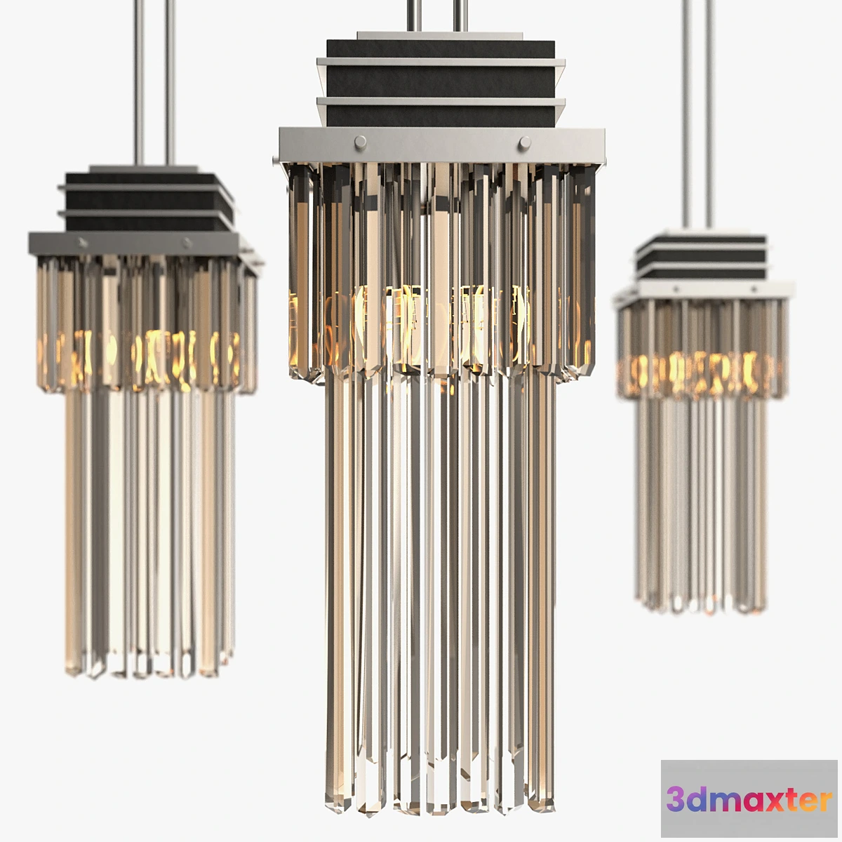 674195 - Hanging lamp with crystals