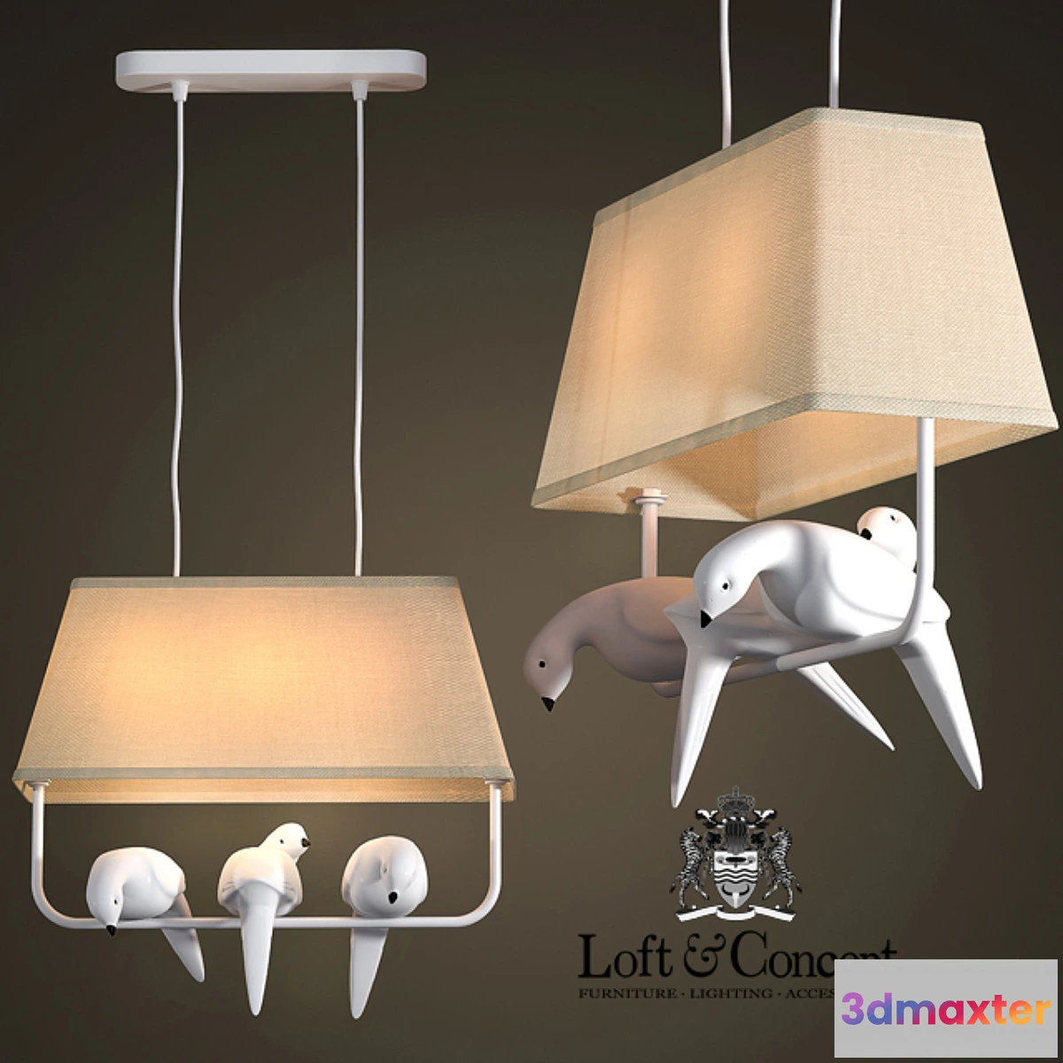 674205 - Chandelier Bird Chandelier 3