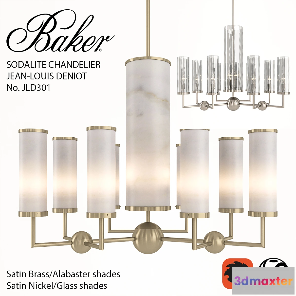 674257 - Baker No. JLD301 Sodalite Chandelier